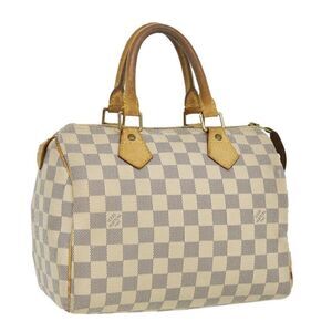 LOUIS VUITTON Damier Azur Speedy 25 Hand Bag